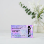 シンプルBudgethouse Cleaning Business Card 名刺 (スタンド正面)