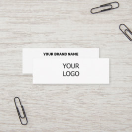 シンプルBUSIミニマルにロゴのカスタム文字を追加 スキニー名刺