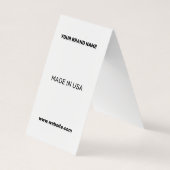 シンプルBUSIミニマルにロゴのカスタム文字を追加 名刺 (裏面)