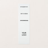 シンプルBUSIミニマルにロゴのカスタム文字を追加 名刺 (外部フラット)