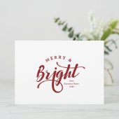 シンプルBusinessメリー and Bright Script Business Logo シーズンカード (スタンド正面)