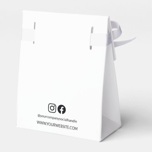 シンプルBusinessロゴありがとうScriptウェブサイト フェイバーボックス (裏面サイド)