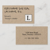 シンプルBusiness Leaderプ考えローフ・カード 名刺 (正面/裏面)