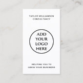 シンプルBusiness Logoの企業のソーシャルメディア 名刺 (正面)