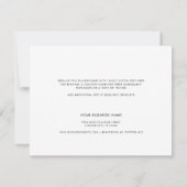 シンプルBusiness Logoスクリプト サンキューカード (裏面)