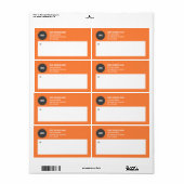 シンプルBusiness Logo郵送ラベル ラベル (フルシート)