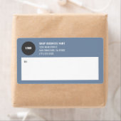 シンプルBusiness Logo郵送ラベル ラベル (インサイチュ)