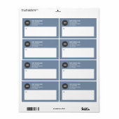 シンプルBusiness Logo郵送ラベル ラベル (フルシート)