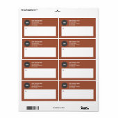 シンプルBusiness Logo郵送ラベル ラベル (フルシート)