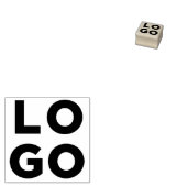 シンプルBusiness Logo 1"x1"ラバースタンプ ラバースタンプ (押印)