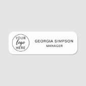 シンプルBusiness Logo Co-workers Conferenceカスタム 名札 (正面)