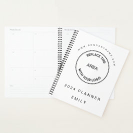 シンプルBusiness Logo Name Website White 2024 プランナー手帳