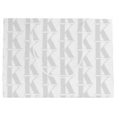 シンプルBusiness Monogramの白い背景 ラージペーパーバッグ (裏面)