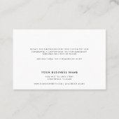 シンプルBusiness Script Thank You 名刺 (裏面)