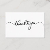 シンプルBusiness Script Thank You 名刺 (正面)