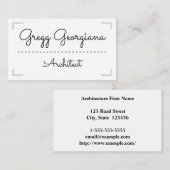 シンプルBusinessand Architectエレガント Business Card 名刺 (正面/裏面)