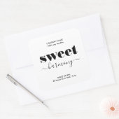 シンプルCandle製品ラベルモダンミニマル スクエアシール (封筒)