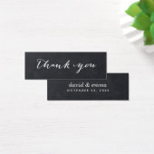 シンプルChalkboardスクリプト結婚式の引き出物ラベル (デスク)