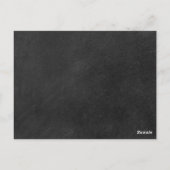 シンプルChalkboard日付定義の保存 ポストカード (裏面)