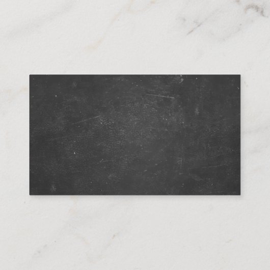 シンプルChalkboard脚本家名刺 名刺 (裏面)