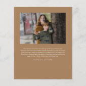 シンプルCherish写真バジェットChristmas Card (裏面)