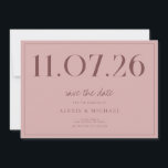 シンプルChicの非結婚Photo日付を保存 セーブザデート<br><div class="desc">日付シンプル記モダン録を保存する。このシックなバラピンク色のデザインをパーソナライズし結婚て、あなたの日付、名前と詳細を持つ。</div>