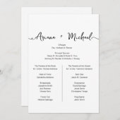 シンプルChicカスタム Entourageリス結婚ト 招待状 (正面/裏面)