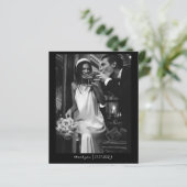 シンプルChic Budget Photoの結婚サンキューカード (スタンド正面)