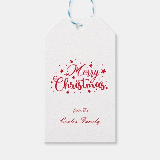 シンプルChristmas ギフトタグ (正面)