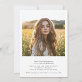 シンプルCleanクラシック Boho 2 Photo Cheap Graduation 招待状 (裏面)