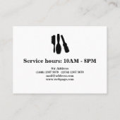 シンプルClean Cut理容師 名刺 (裏面)