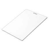 シンプルClean Minimalist行がパーソナライズさ点々のあるれる ノートパッド (アングル)