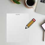 シンプルClean Minimalist行がパーソナライズさ点々のあるれる ノートパッド<br><div class="desc">グレーシンプルラインのクリーンなミニマル点々のあるラリスト。タイトル「My Notes」は、好きな文字にパーソナライズしたり、削除したりできるテンプレートである。</div>