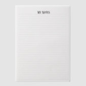 シンプルClean Minimalist行がパーソナライズさ点々のあるれる ベラム紙招待状 (正面)