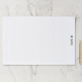 シンプルClean Minimalist行がパーソナライズさ点々のあるれる ペーパーパッド (インサイチュ)