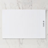 シンプルClean Minimalist行がパーソナライズさ点々のあるれる ペーパーパッド (正面)