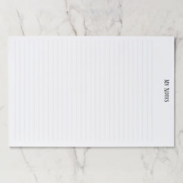 シンプルClean Minimalist行がパーソナライズさ点々のあるれる ペーパーパッド