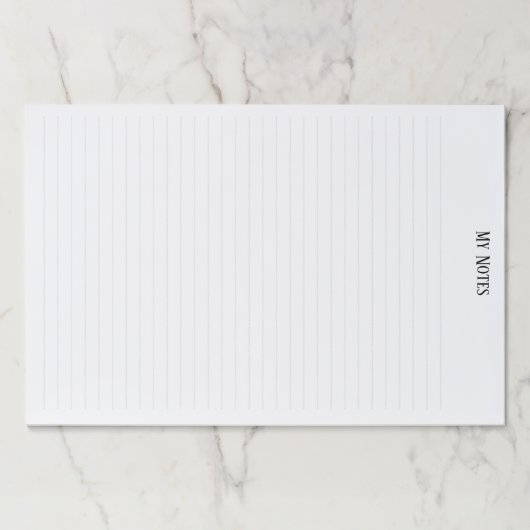 シンプルClean Minimalist行がパーソナライズさ点々のあるれる ペーパーパッド (正面)