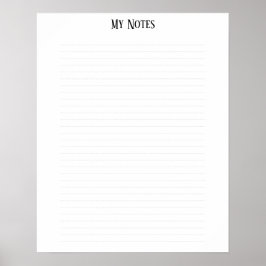 シンプルClean Minimalist行がパーソナライズさ点々のあるれる ポスター