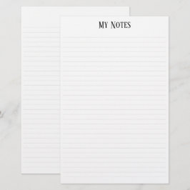 シンプルClean Minimalist行がパーソナライズさ点々のあるれる 便箋