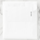 シンプルClean Minimalist行がパーソナライズさ点々のあるれる 長方形シール (バッグ)