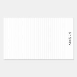 シンプルClean Minimalist行がパーソナライズさ点々のあるれる 長方形シール