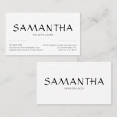 シンプルClean Shapeロゴモダン 名刺 (正面/裏面)