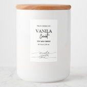 シンプルClean Vertical Candleブランディングラベル フードラベル (正面)