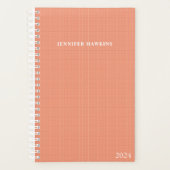 シンプルCleaning Apricot Texture Weekly Personal プランナー手帳 (正面)