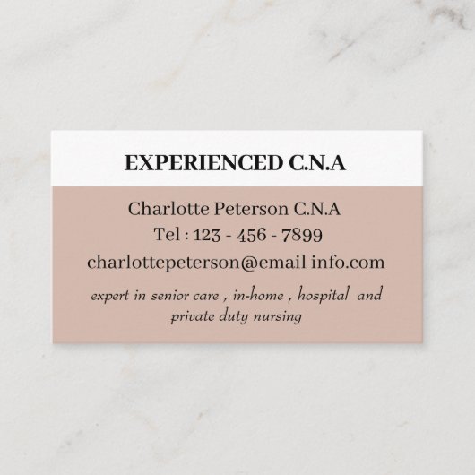 シンプルCNA 名刺 (正面)