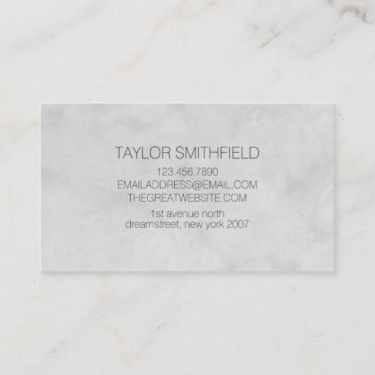 シンプルConcreteテクスチャ 名刺 (裏面)