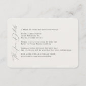 シンプルCreamの結婚素晴らし詳細エンクロージャカード エンクロージャーカード (正面)