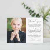 シンプルCross Photoダウンロード葬儀サンキューカード 招待状 (スタンド正面)