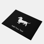 シンプルDachshandカスタマイズ ドアマット (アングル)